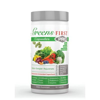 Greens First PRO Phytonutrient Рослинний суперфуд, пребіотики, пробіотики, ферменти, 180к. на 30д