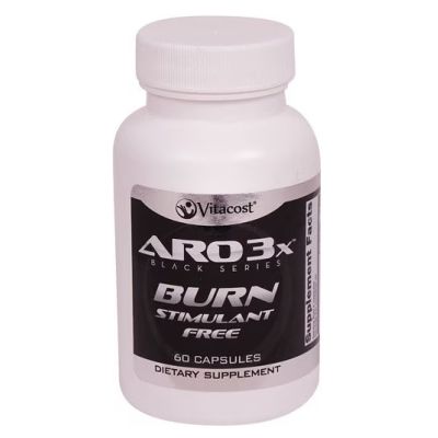 Vitacost ARO 3X BURN Black Series Растительний жиросжигатель без стимуляторов, 60 капсул на 30 днів