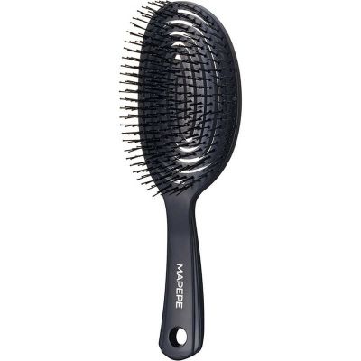 Shanti Mapepe 3D Super Fit Щітка для розчісування і сушки волосся, гибкая 3D, колір чорний