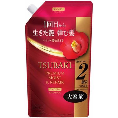 Shiseido Tsubaki Premium Moist & Repair Шампунь зволоження і восстановление премиум-класса, змінний блок 600 мл