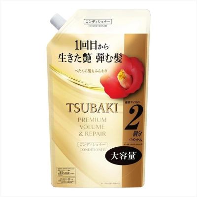 Shiseido Tsubaki Premium Volume & Repair Відновлювальний кондиціонер для волоссяся премиум-класса, 600 мл