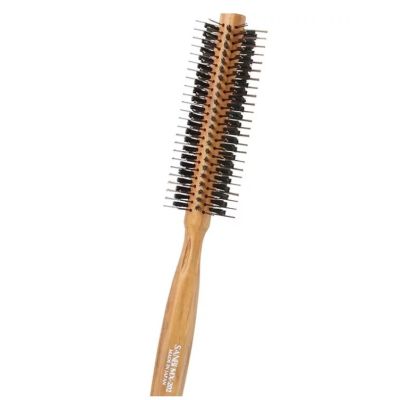 SANBI Roll Brush MX-202 Професійний браш для укладання волосся феном, дерево, d 35 мм