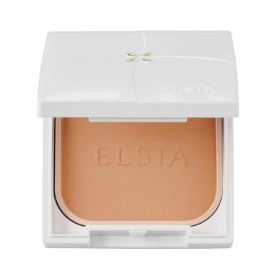 Kose Elsia Platinum White Cover Foundation SPF35/PA+++ Компактна пудра, кейс, зеркало, 410 Ocher 9, 3 г