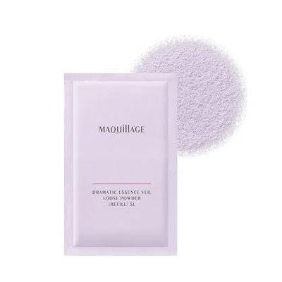 Shiseido Maquillage Dramatic Essence Veil Loose Powder Прозрачная розсипчаста пудра, змінний блок, лаванда, 8 г