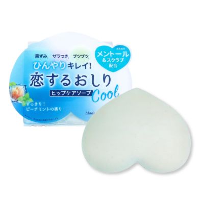 Pelican Koi Suru Oshiri Love Butt Cool Освіжальне мило-скраб для сідниць і стегон, персикова м’ята, 80 г