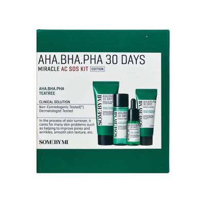 SOME BY MI AHA-BHA-PHA 30 Days Miracle AC SOS Kit​ Набір миниатюр кислотних средств для сложной шкіри