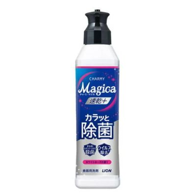 LION Charmy Magica Quick Dry Antibacterial Засіб для миття посуду, аромат троянди, 220 мл