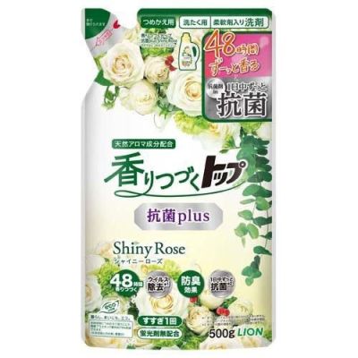 LION Top Antibacterial Shiny Rose Антибактеріальний рідкий засіб для прання, аромат троянди, змінний блок 500 г