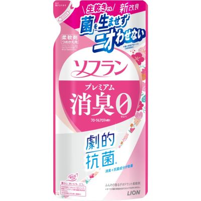 LION Soflan Premium Кондиціонер для білизни, квітковий аромат, змінний блок 380 мл