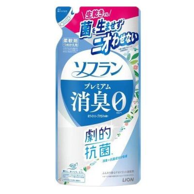 LION Soflan Premium Кондиціонер для білизни, аромат лугових трав, змінний блок 380 мл
