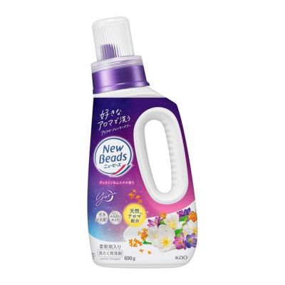 Kao New Beads Гель для прання білизни, аромат жасмин і мускус, 690 г