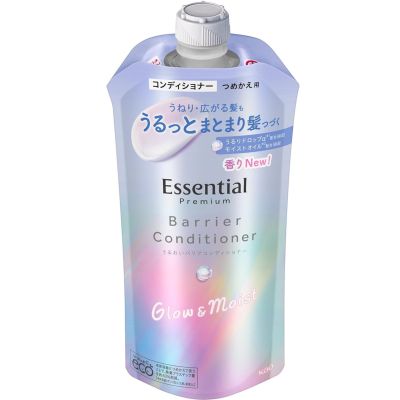 Kao Essential Premium Moisture Barrier Conditioner Зволожувальний кондиціонер для вьющихся волосся, змінний блок 340 мл