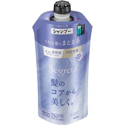 Kao Segreta Shampoo Шампунь для зрілих, вьющихся волосся, змінний блок 340 мл