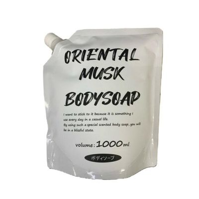 Rocket Soap Weak Acid Oriental Musk Мило для тіла, низкокислотний Ph как у шкіри, аромат східний мускус, змінний блок 1000 мл