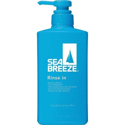 Shiseido Sea Breeze Rinse-in Shampoo Освіжальний шампунь-ополіскувач, з дозатором, 490 мл