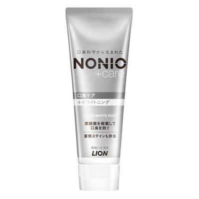 LION NONIO Plus Whitening Отбеливающая зубна паста, свіжа м’ята, 130 г