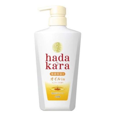 LION Hadakara Рідке мило для тіла, удерживает влагу на шкірі, аромат троянди, 480 мл