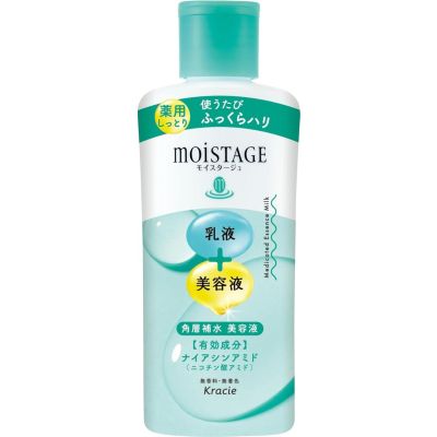 Kracie Moistage Essence Milk Moisturizing Молочко з ніацинамідом, колагеном, керамидом, 160 мл