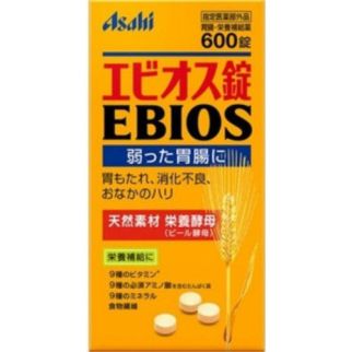Японська Asahi Ebios пивні дріжджі з доповненнями, 600 табл