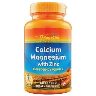 Thompson Calcium Magnesium with Zinc Кальцій, магній, цинк 330/170/8 мг, 90 табл