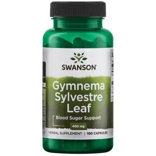 Swanson Gymnema Sylvestre Leaf Джимнема лісова листя 400 мг, 100 капсул