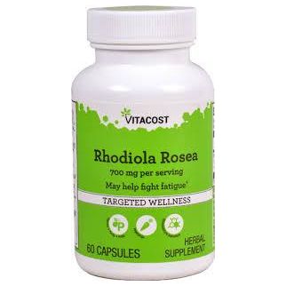 Vitacost Rhodiola Rosea Родіола рожева (золотий корінь) стандартизована, 60 капс по 350 мг