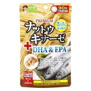 Japan Gals Натокіназа вищого ґатунку + DHA & EPA (90 табл по 270 мг) на 30 днів