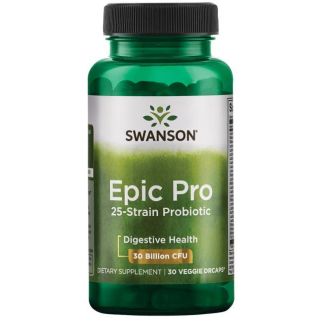 Swanson Epic-Pro 25-Strain Probiotic 30 млрд КУО 25 штамів, 30 капс
