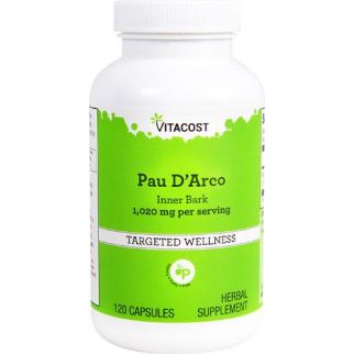 Vitacost Pau D 'Arco Inner Bark кора мурашиного дерева 500 мг, 120 капсул