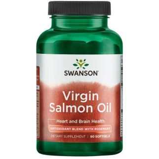Swanson EFAs Virgin Salmon Oil (ecOmega) риб'ячий жир дикий лосось, 90 капс