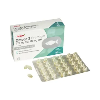 Dr. Max Omega 3 Premium  омега-3: EPA і DHA, 90 капсул