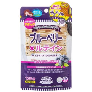 Japan Gals Чорниця для здоров'я очей, жувальні таблетки для дітей і дорослих, 120 таблеток на 30 днів