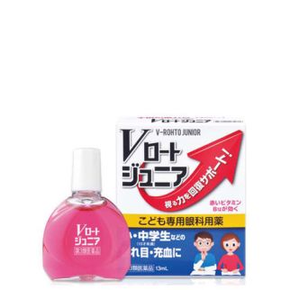 Rohto Junior Очні краплі для школярів і студентів із вітамінами проти втоми, індекс свіжості 0, 13 мл