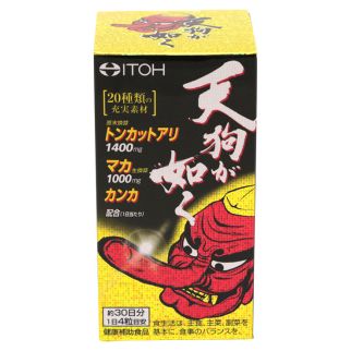 ITOH Тенгу га Готоку Еврікома + Мака + аргінін + тваринні екстракти, 120 капсул на 30 днів