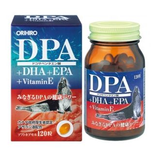 Orihiro DPA + DHA + EPA Omega-3 з жиру Гренландського Тюленя, 120 капс. До 10/2026