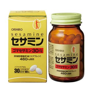 Orihiro Sesamine Сезамін та сквален, 60 капсул на 30 днів
