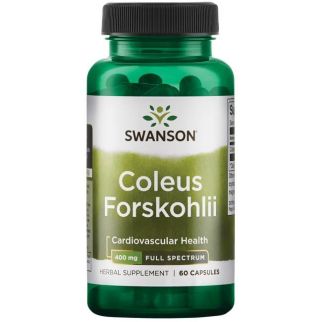 Swanson Premium Coleus Forskohlii Колеус форсколії, 60 капсул
