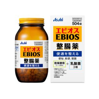 Asahi Ebios пивні дріжджі з молочнокислими, ацидофільними і біфідобактеріями, 504 таб.