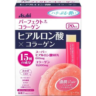 Asahi Perfect Asta Колаген желе з гіалуроновою кислотою, смак персика, 20 шт на 20 днів