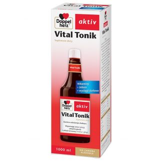 Doppelherz Vital Tonik з ресвератролом, біофлаоноїдами, глодом, вітамінами, мінералами, рідкий 1000 мл