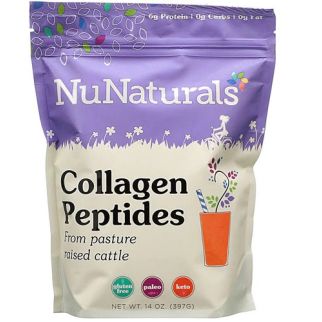 NuNaturals пептиди колагену від ВРХ із бразильських пасовищ 6 г на порцію, 397 г 57 порцій