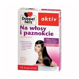 Doppelherz Aktiv, Для волосся й нігтів, 30 капсул