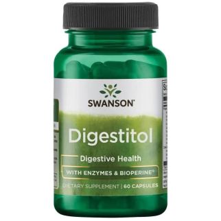 Swanson Digestitol Комплекс травних ферментів Диджеститол, 60 капсул
