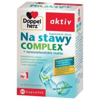 Doppelherz Aktiv Na stawy Complex комплекс для суглобів з екстрактом новозеландських мідій + вітаміни, 60 капсул