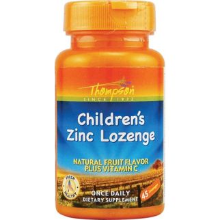 Thompson льодяники з Цинком та вітаміном С для дітей, підтримка імунітету, 45 шт