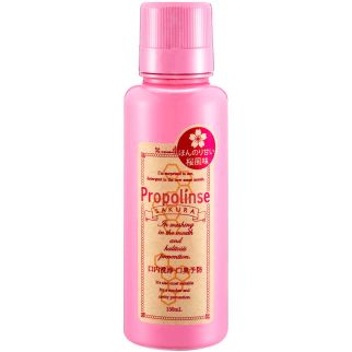 PROPOLINSE Sakura эликсир для зубов с прополисом, экстрактом зеленого чая, с ароматом цветущей вишни, 150 мл