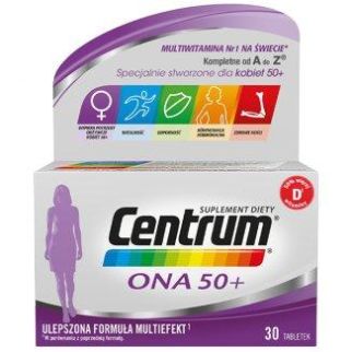 Centrum Centrum ONA 50+ вітаміни для жінок, 30 табл GSK