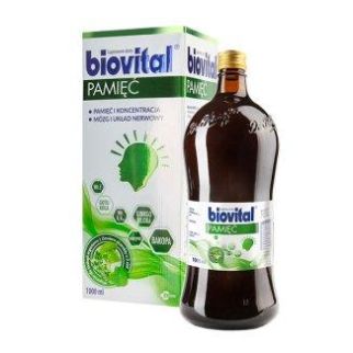 Egis Biovital ПАМ'ЯТЬ з екстрактами Гінкго Білоба, Готу Кола, Бакопа Моньє і вітамінами, 1 літр