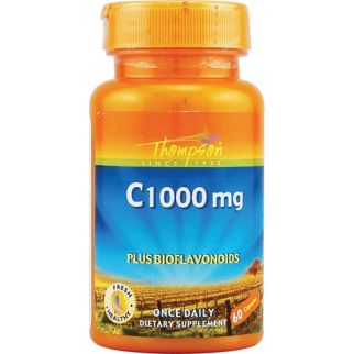Thompson Вітамін С 1000 мг із комплексом біофлавоноїдів, 60 капсул на 60 днів прийому