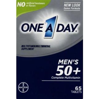 BAYER One-A-Day Men's 50 Plus Complete Multivitamin Вітаміни для чоловіків 50+, 65 таблеток